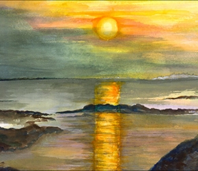 Sunrise at Birch Harbor, Maine