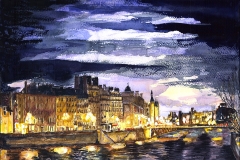 View from Pont St. Michel, Paris