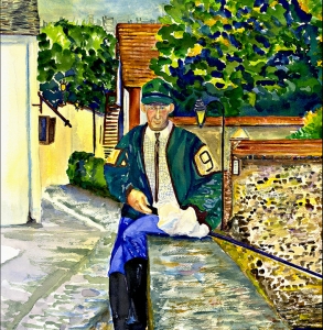 Fisherman of Chartres, fishing in the Riviere Eure